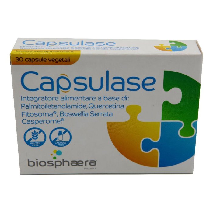 Capsulase Integratore Alimentare 30 Capsule per la Digestione e il Benessere Gastrointestinale