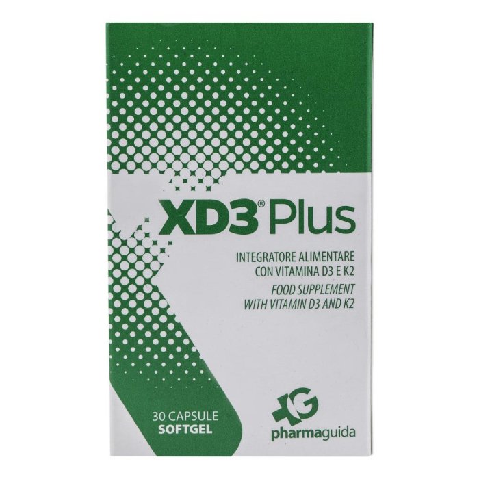 XD3 Plus integratore alimentare 30 capsule softgel - Vitamina D3 e K2