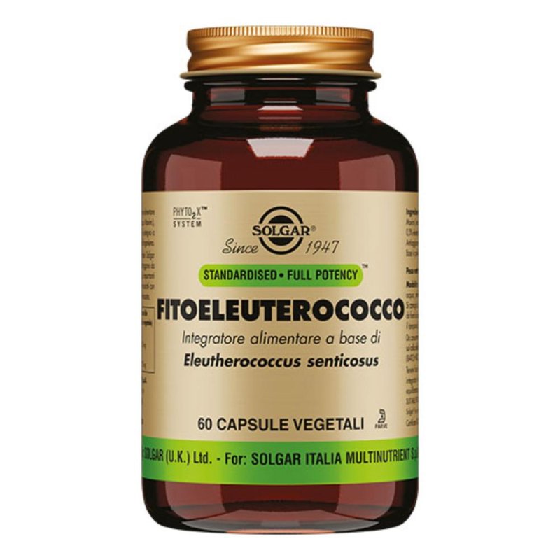  Solgar Fitoeleuterococco Adattogeno 60 Capsule