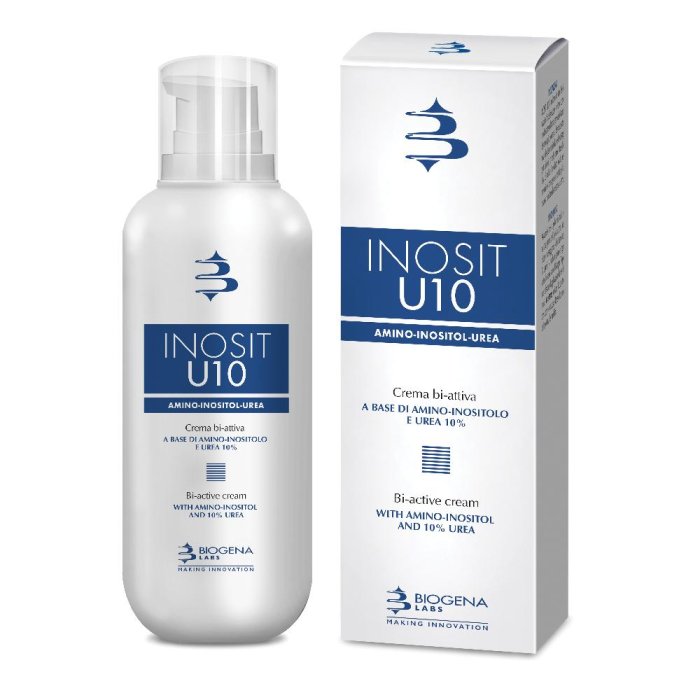Inosit Crema Corpo Idratante con Urea 10 Percento 400 ml per Pelle Secca e Molto Secca