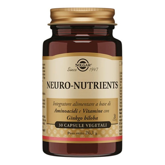 Neuro Nutriens 30 Capsule Vegetali - Solgar