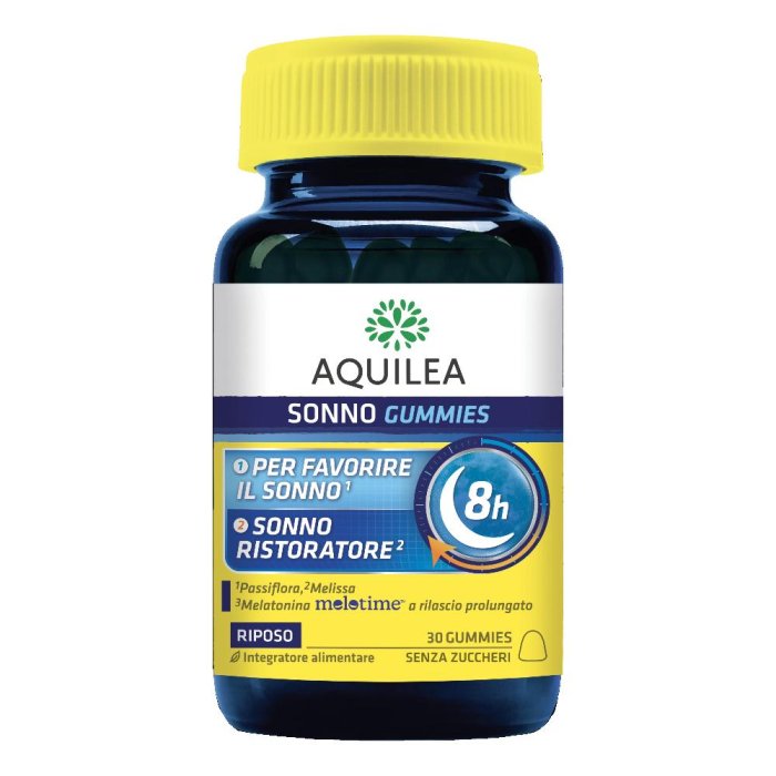 Aquilea Sonno Gummies Integratore Alimentare Sonno e Relax 30 Gummies