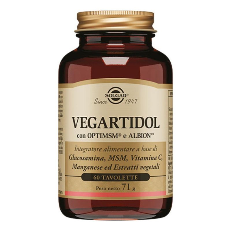  Solgar - Vegartidol 60 Tavolette: Integratore Vegetale per il Benessere Articolare