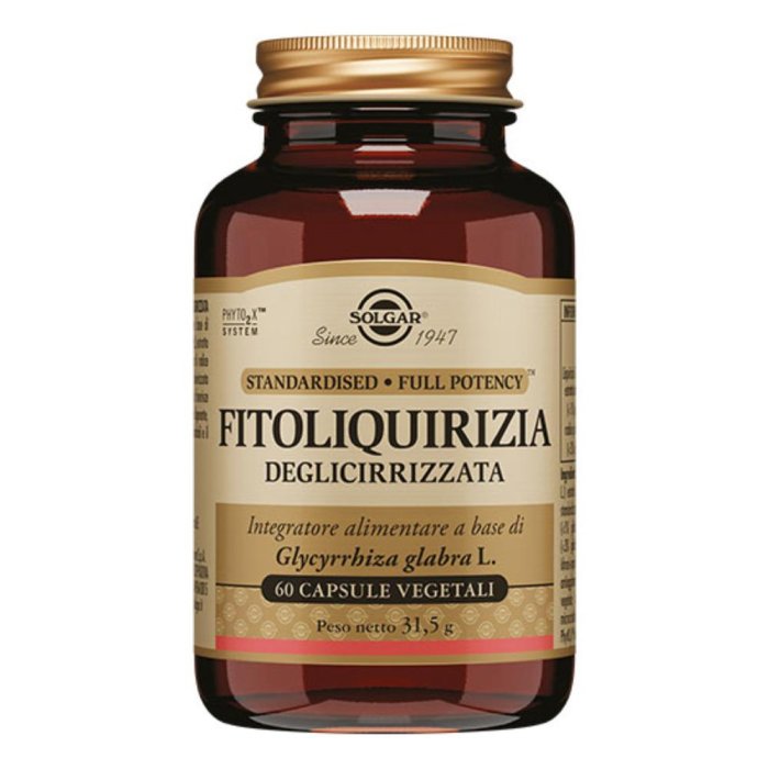  Solgar - Fitoliquirizia Deglicirizzata Confezione 60 Capsule