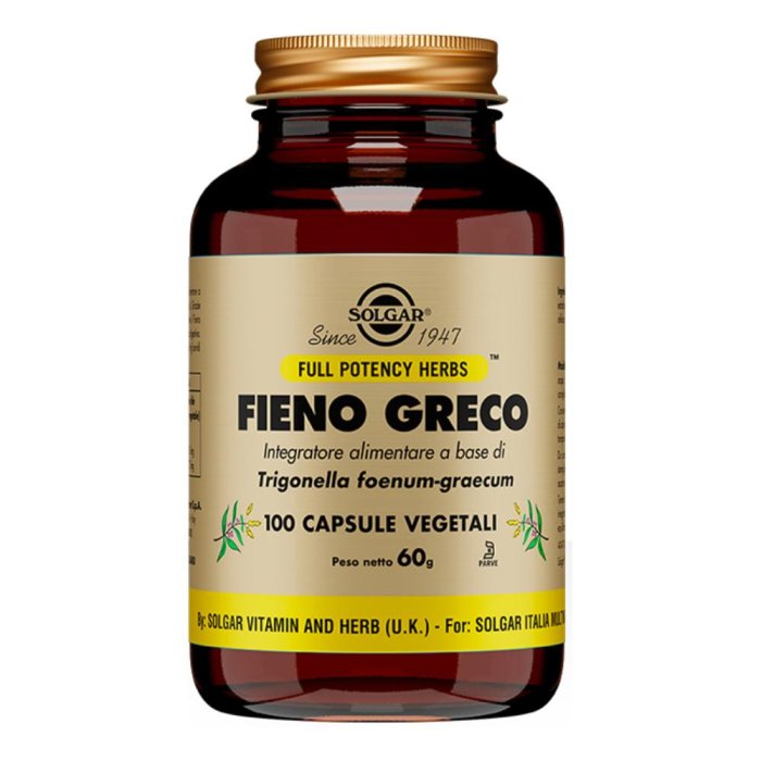  Solgar Fieno Greco 100 Capsule Vegetali