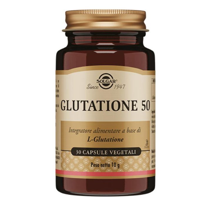  Solgar - Glutatione 50 Confezione 30 Capsule Vegetali