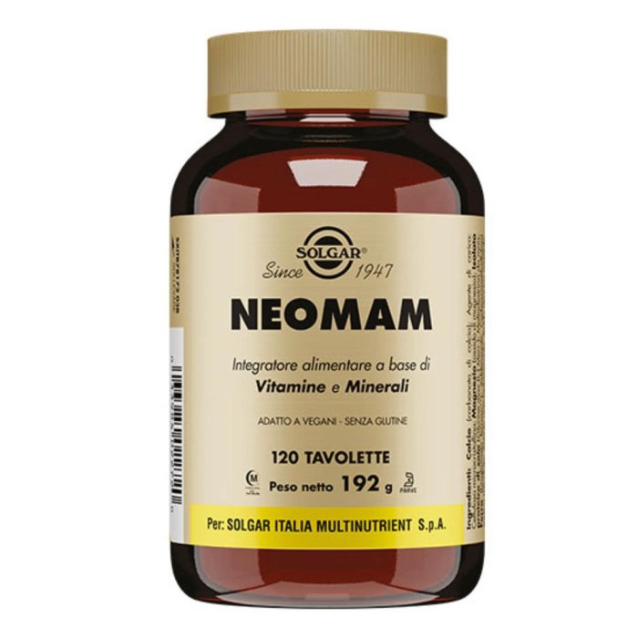 Solgar Neomam Integratore Alimentare Vitamine e Minerali, 120 Tavolette