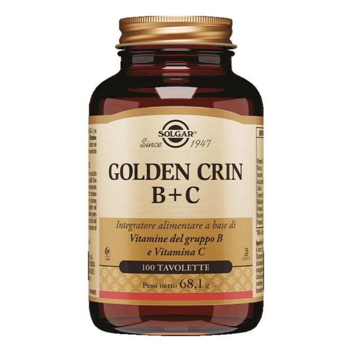  Solgar Golden Crin B+c Vitamine Capelli 100 Tavolette