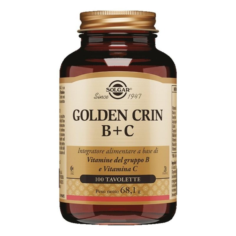  Solgar Golden Crin B+c Vitamine Capelli 100 Tavolette