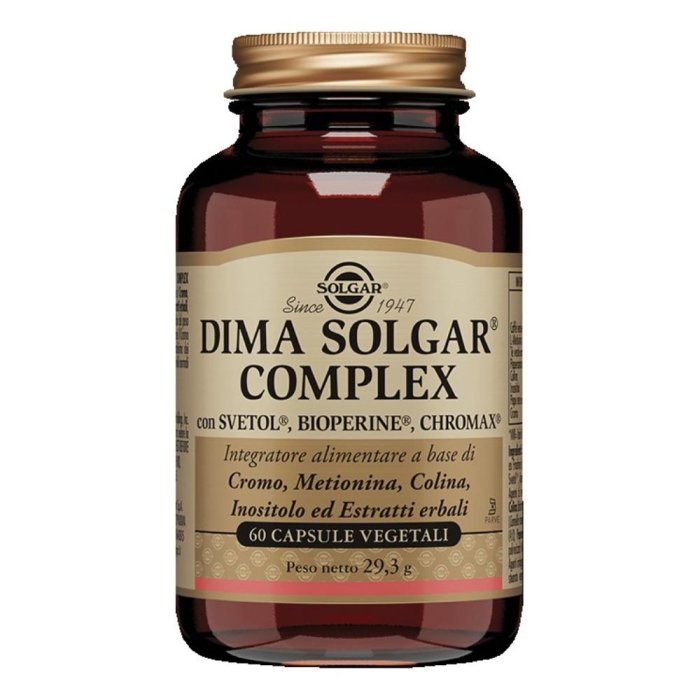 Solgar Dima Complex Integratore Metabolismo dei Grassi 60 Capsule