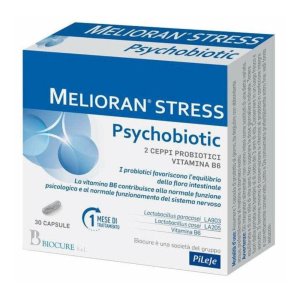 Melioran Stress psychobiotic integratore probiotici e vitamina B6 30 capsule