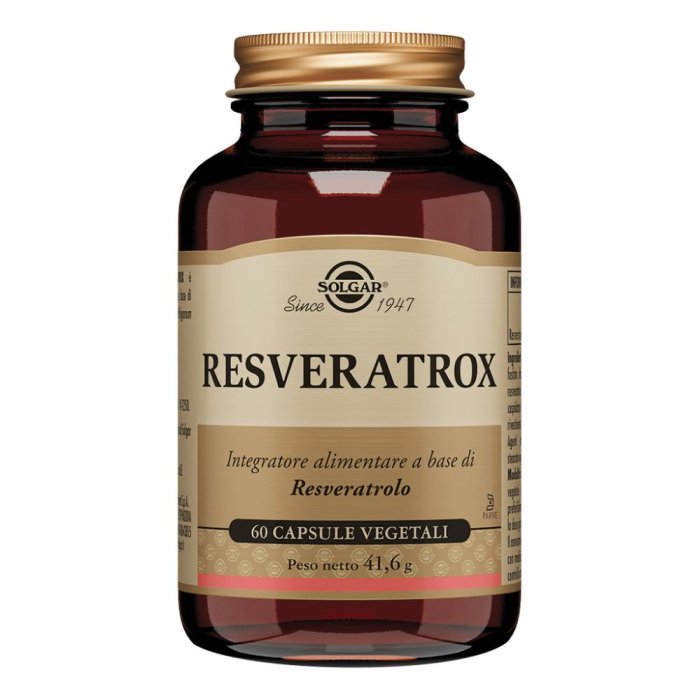  Resveratrox 60 Capsule Vegetali - Integratore con Resveratrolo e Antiossidanti Naturali