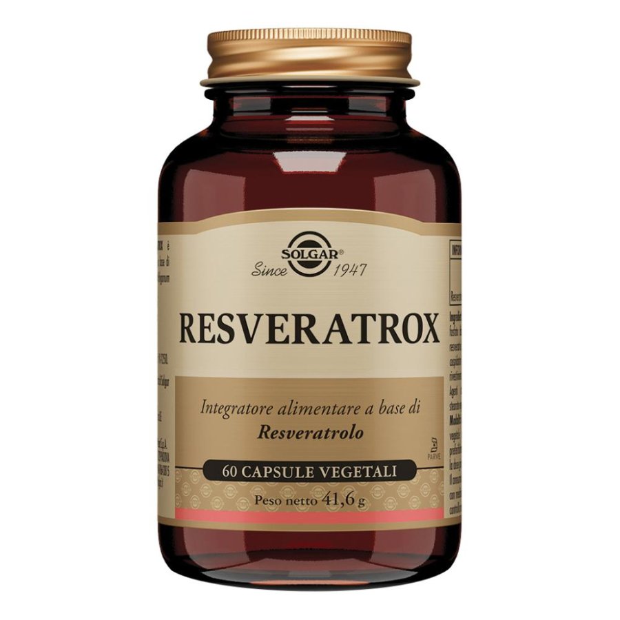 Resveratrox 60 Capsule Vegetali - Integratore con Resveratrolo e Antiossidanti Naturali