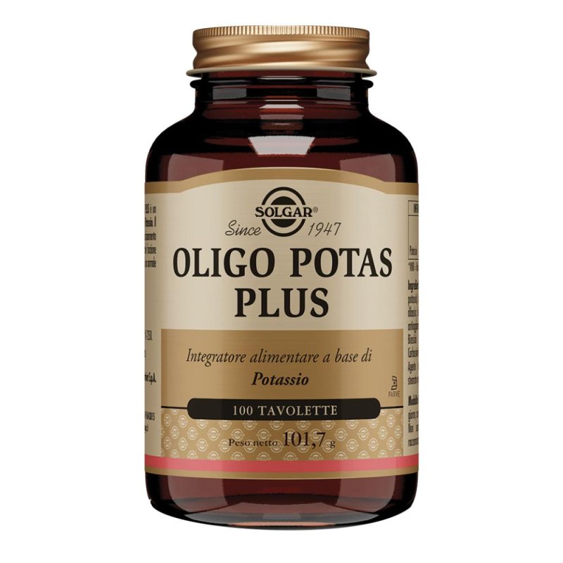  Solgar Oligo Potas Plus 100 Tavolette