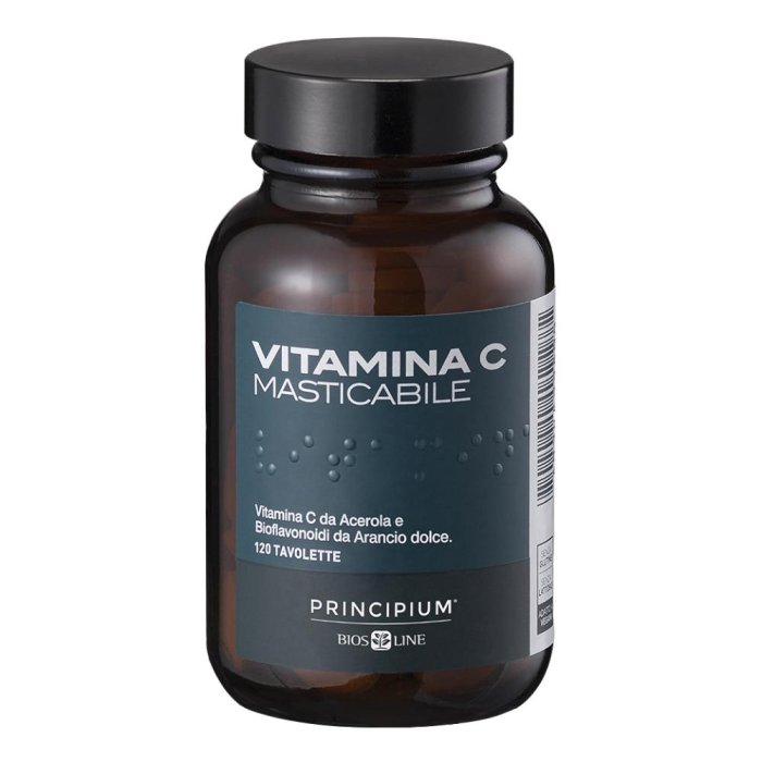 Bios Line Principium - Vitamina C Masticabile Integratore Alimentare 120 Tavolette
