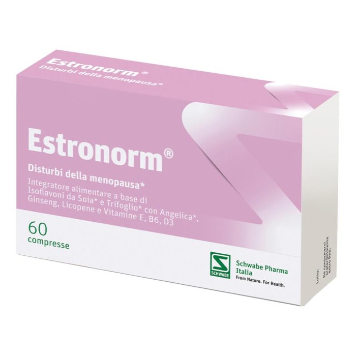 Estronorm Integratore Alimentare 60 Compresse per Benessere Ormonale Femminile e Menopausa