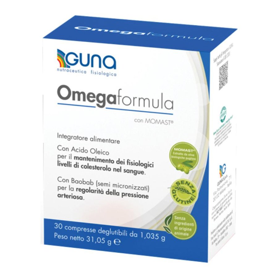 Guna OmegaFormula Integratore Benessere Cardiovascolare 30 Compresse