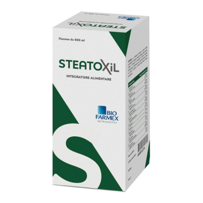 Steatoxil 500 Millilitri Biofarmex – Mangime Complementare per Vacche da Latte, Supporto della Funzione Epatica e del Metabolismo Energetico Post Parto