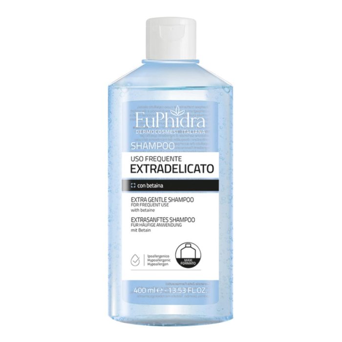 Euphidra shampoo extra delicato uso frequente 400 ml - shampoo per lavaggi frequenti