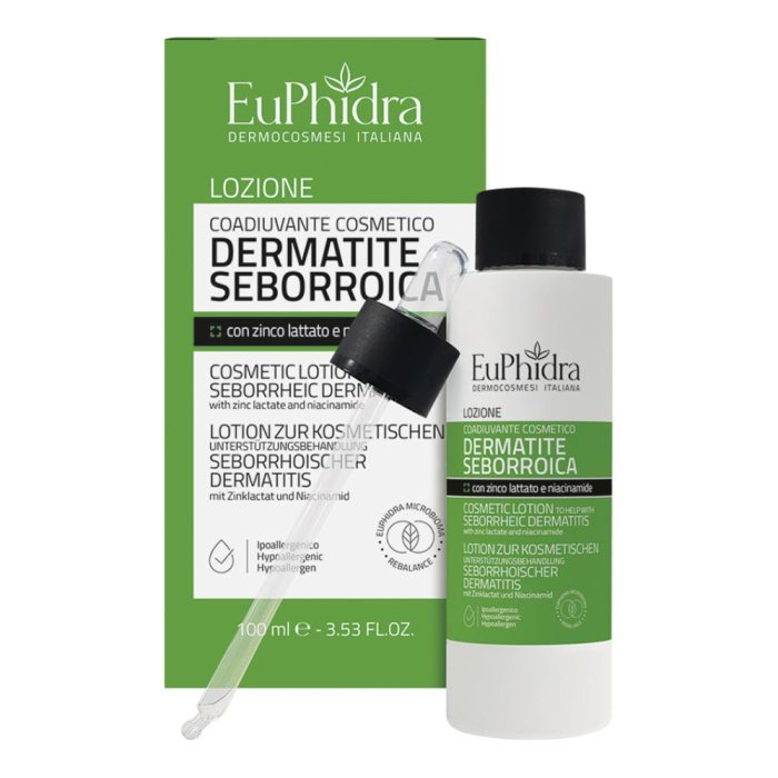 Euphidra Lozione DS Dermatite Seborroica Cute e Capelli 100 ml Trattamento Antiforfora Delicato Ecoproduct