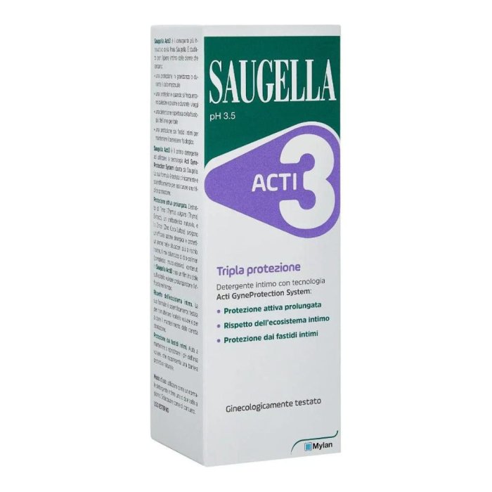 Saugella Acti3 salviettine 10 pezzi - salviettine intime antibatteriche