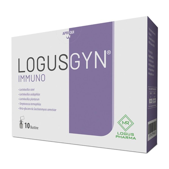 Logusgyn Immuno 10 bustine - integratore per difese immunitarie dellapparato genitale femminile
