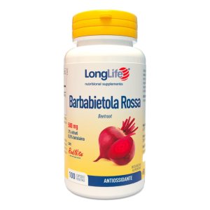 LongLife Barbabietola Rossa 100 Capsule Integratore Alimentare Naturale per Circolazione e Benessere Cardiovascolare