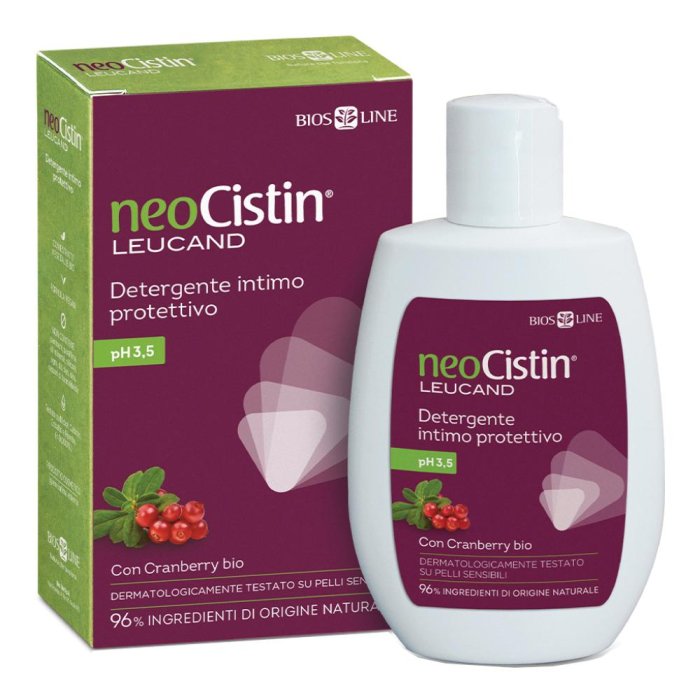 Neocistin Leucand Detergente Intimo Lenitivo 200 ml per Igiene Intima Quotidiana Donna