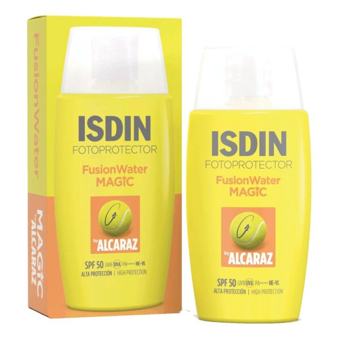 ISDIN Fotoprotector Fusion Water Magic Alcaraz 50 Crema Solare Viso Protezione Molto Alta Uso Quotidiano