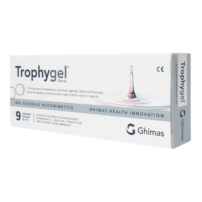 Trophygel Gel Vaginale Idratante per Secchezza Intima con 9 Applicatori Monodose