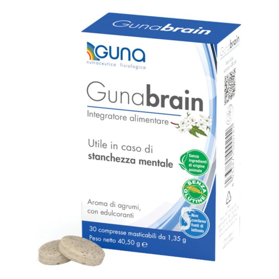 Guna Gunabrain Integratore Alimentare Stanchezza Mentale, 30 compresse