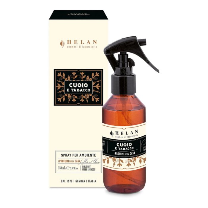 Profumi per la Casa Cuoio e Tabacco Spray 150 ml – Fragranza per Ambienti Intensa e Raffinata