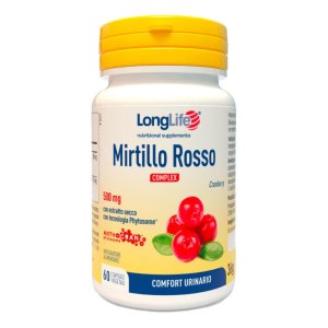 LongLife Mirtillo Rosso Integratore Alimentare 60 Capsule per Benessere Vie Urinarie