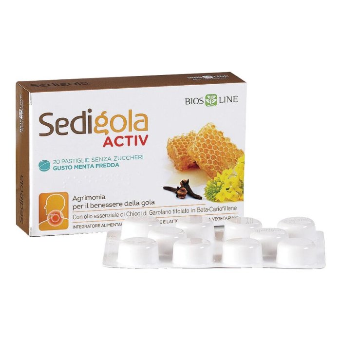 Sedigola Activ Apix menta 20 pastiglie - pastiglie per la gola gusto menta
