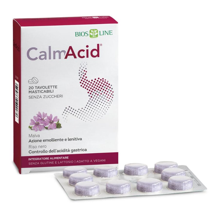 Calmacid 40 tavolette masticabili - antiacido per bruciore e acidita di stomaco Calmacid 40 tavolette masticabili - antiacido per bruciore e acidita di stomaco