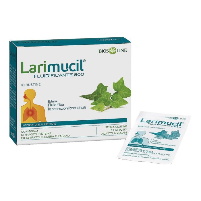 Bios Line Larimucil - Fluidificante 600 Integratore Alimentare 10 bustine
