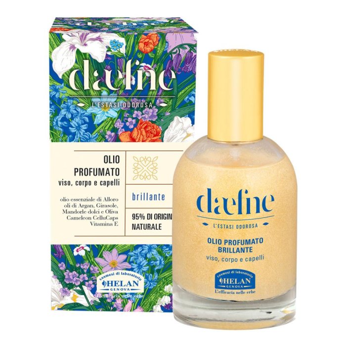 Daefne olio profumato brillante viso e corpo - olio secco illuminante