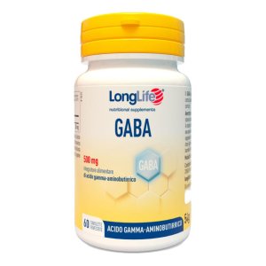 LongLife GABA 500 mg 60 Compresse Integratore di Acido Gamma Aminobutirrico per Rilassamento e Qualità del Sonno