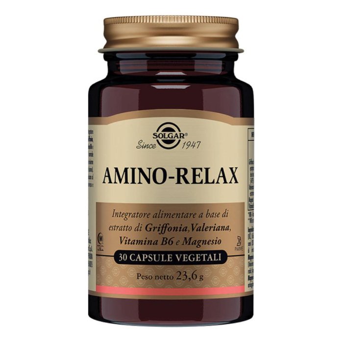 Amino Relax 30 capsule vegane - integratore rilassante a base di aminoacidi e piante