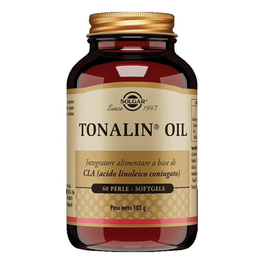 Solgar Tonalin Oil 60 Perle Integratore di Acido Linoleico Coniugato per Metabolismo dei Grassi e Controllo del Peso