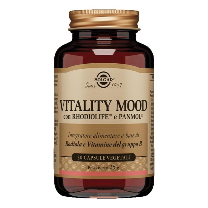 Solgar Vitality Mood 30 Capsule - Integratore per il tono dell'umore con rodiola e vitamine B