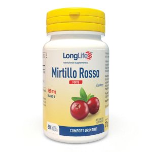 LongLife Mirtillo Rosso Forte 60 vegicaps - integratore con mirtillo rosso per benessere vie urinarie