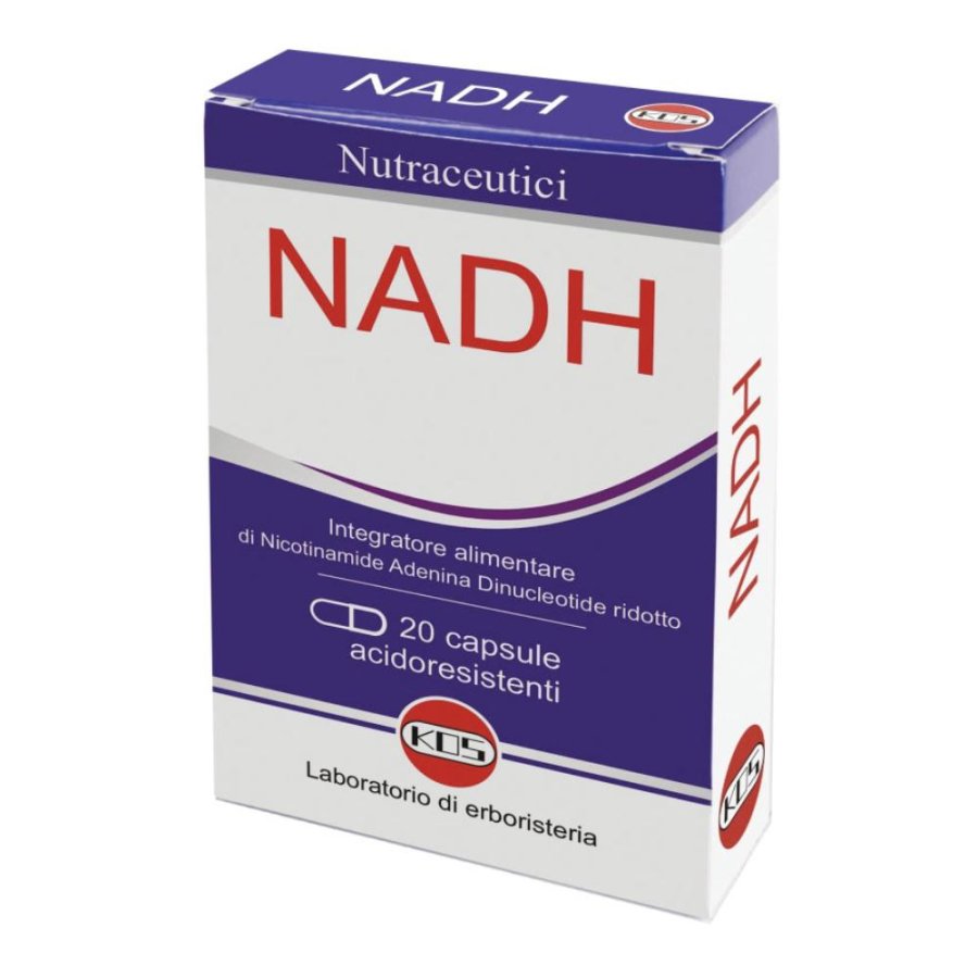 Integratore Alimentare NADH 20 Capsule – Nicotinammide Adenina Dinucleotide Ridotta per Energia, Affaticamento e Supporto Cellulare Integratore Alimentare NADH 20 Capsule – Nicotinammide Adenina Dinucleotide Ridotta per Energia, Affaticamento e Supporto Cellulare