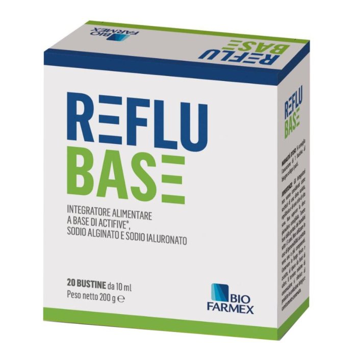 Reflu Base 20 Bustine da 10 ml Dispositivo Medico per Reflusso Gastroesofageo e Bruciore di Stomaco