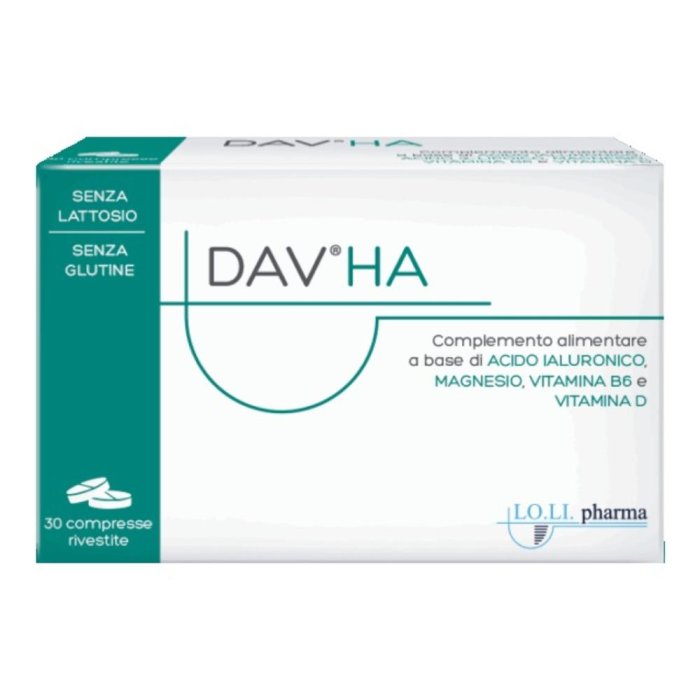 Dav HA integratore alimentare 30 compresse – acido ialuronico, magnesio, vitamina D e B6