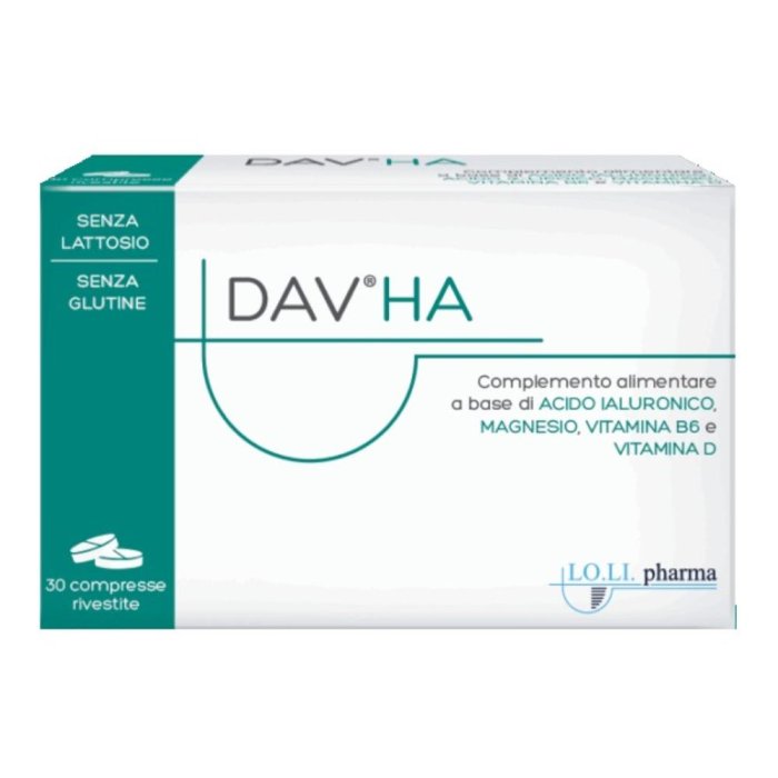 DAV HA Integratore alimentare con acido alfa-lipoico, magnesio, vitamina B6 e vitamina D – 30 compresse