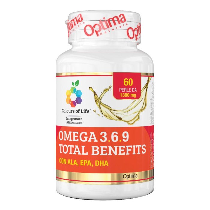 Omega 3 6 9 Colours of Life Integratore Alimentare 60 Capsule Acidi Grassi Essenziali