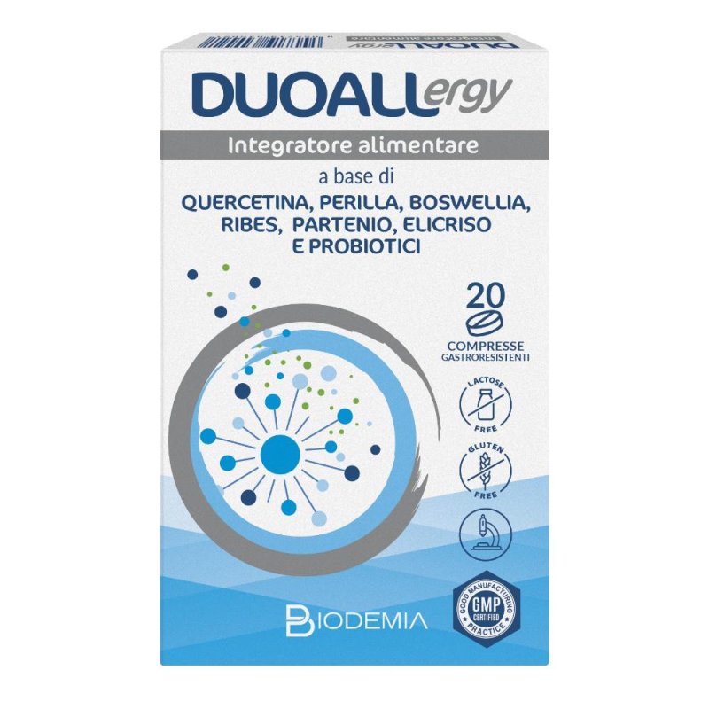 Duoallergy 20 Compresse Gastroresistenti Antistaminico per Allergia Rinite Allergica e Orticaria