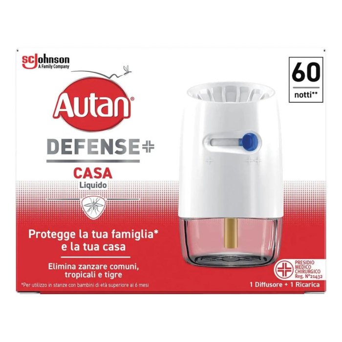 Autan Defense Liquido Elettrico Antizanzare per la Casa con Diffusore e Ricarica