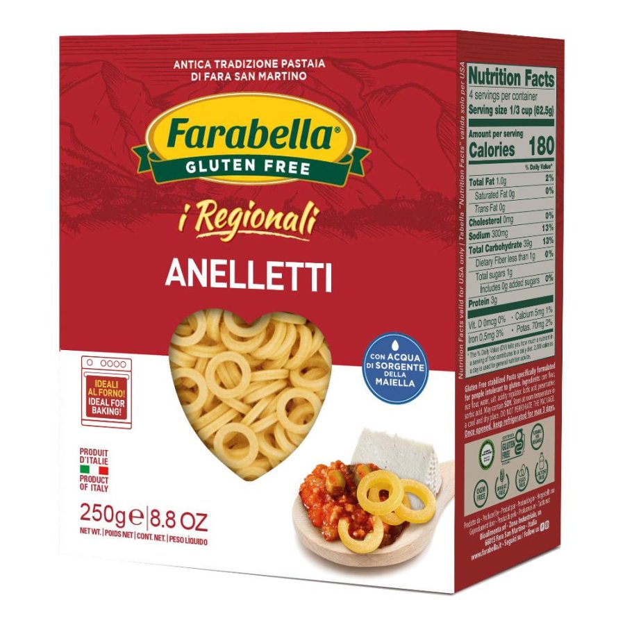 FARABELLA Pasta Anelletti 250g FARABELLA Pasta Anelletti 250g